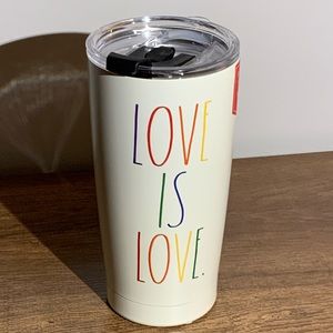 LOVE IS LOVE- Rae Dunn Coffee Tumbler 17 oz